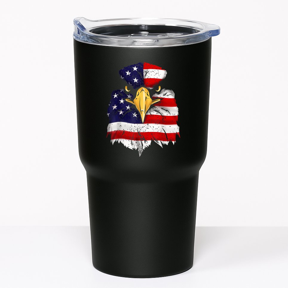 Bald Eagle 4th of July American Flag Patriotic Freedom USA Tumbler
