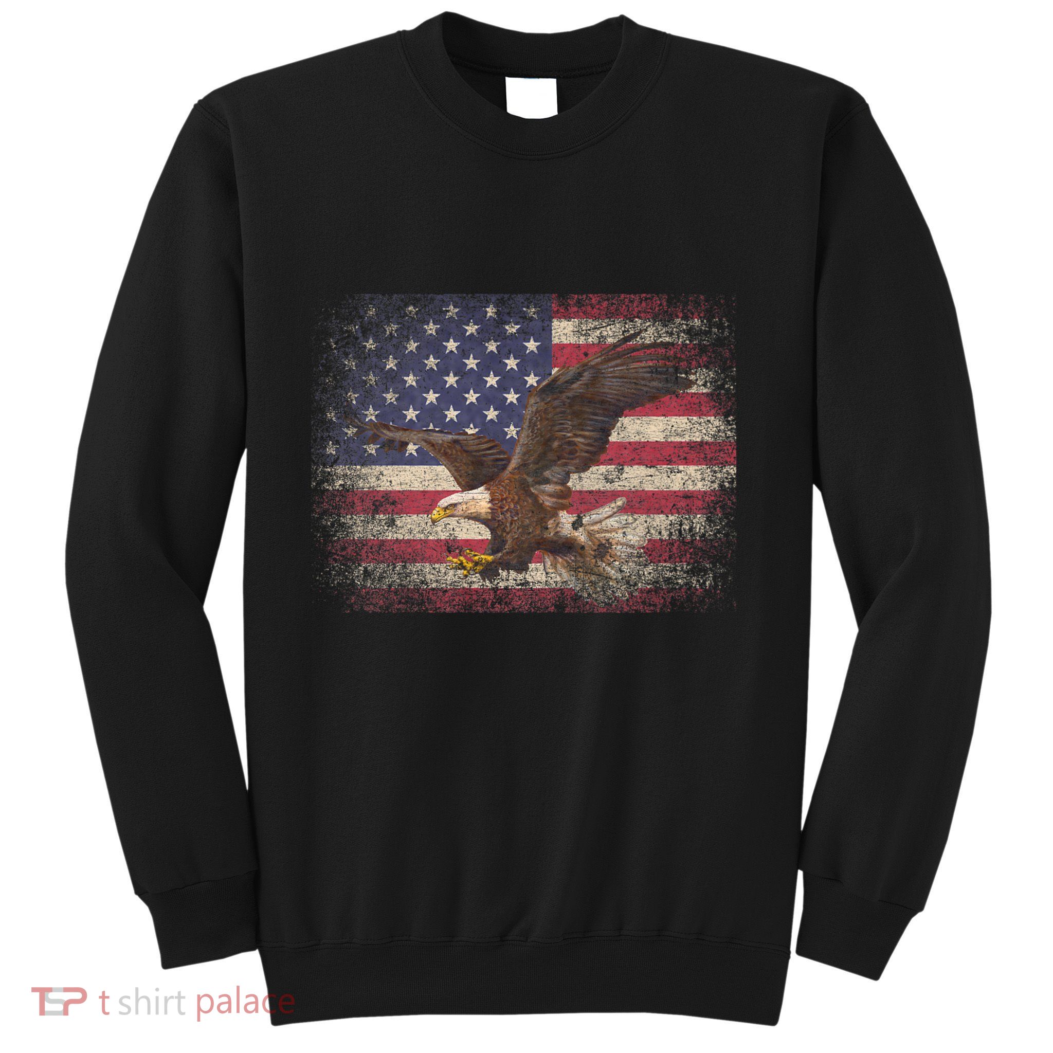 Bald Eagle 4th Of July Christmas Gift American Flag Country Sweatshirt