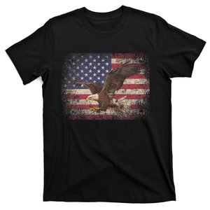 Bald Eagle 4th Of July Christmas Gift American Flag Country T-Shirt