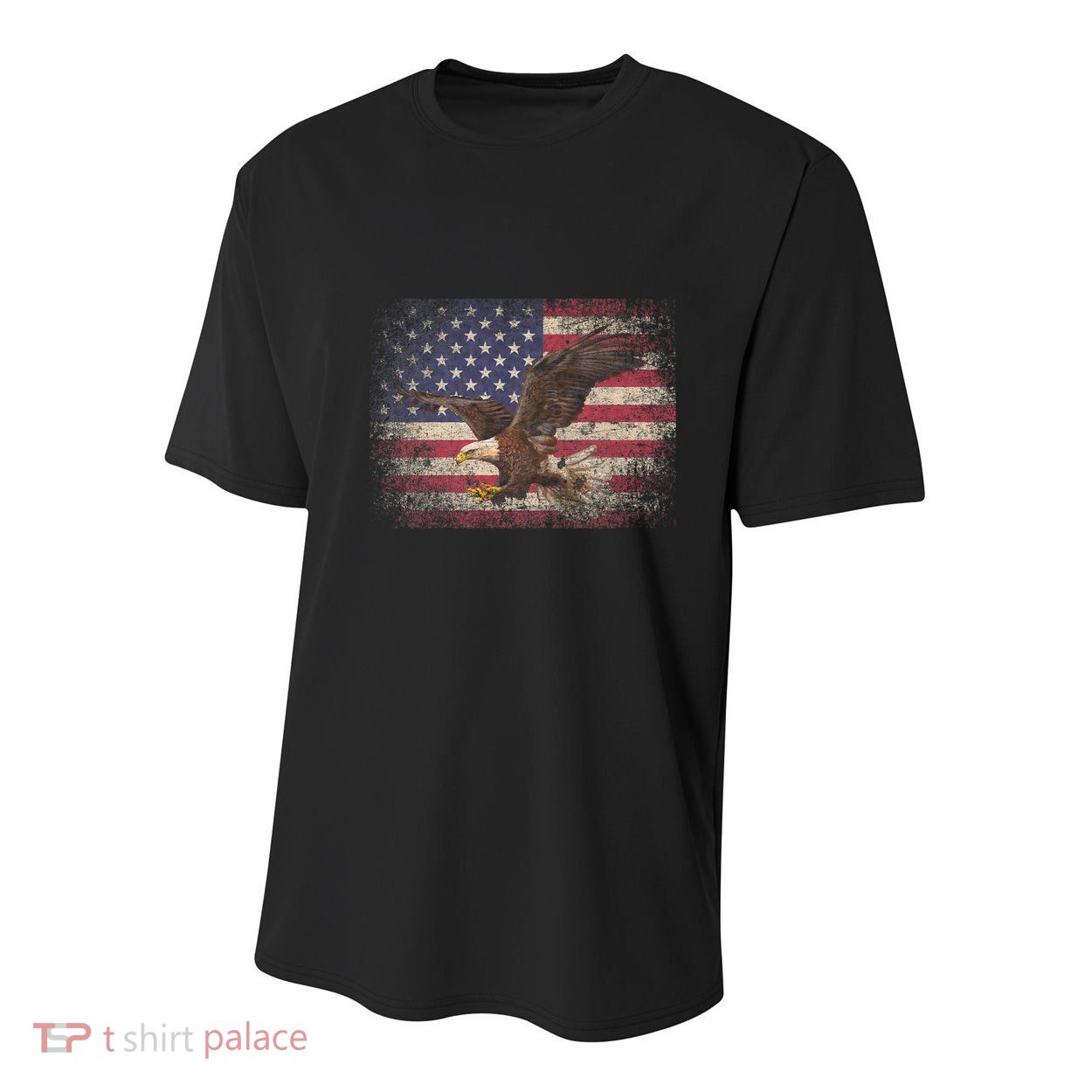 Bald Eagle 4th Of July Christmas Gift American Flag Country Youth Performance Sprint T-Shirt