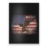Bald Eagle 4th Of July Christmas Gift American Flag Country Poster
