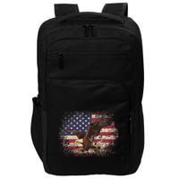 Bald Eagle 4th Of July Christmas Gift American Flag Impact Tech Backpack