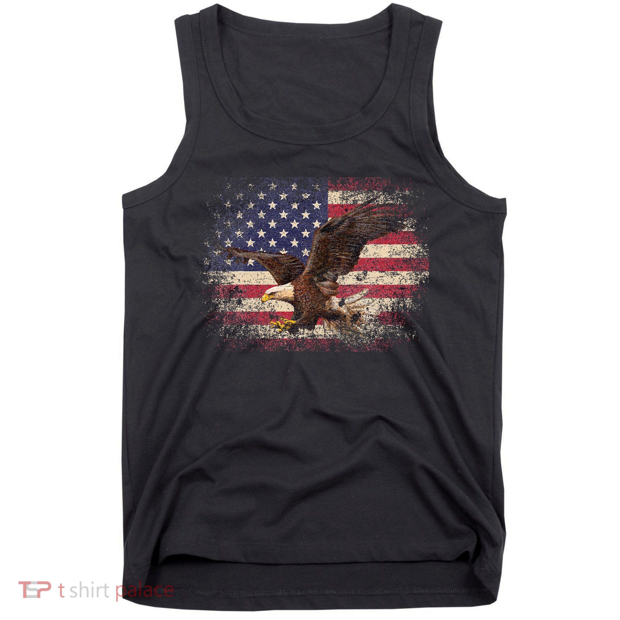 Bald Eagle 4th Of July Christmas Gift American Flag Country Tank Top