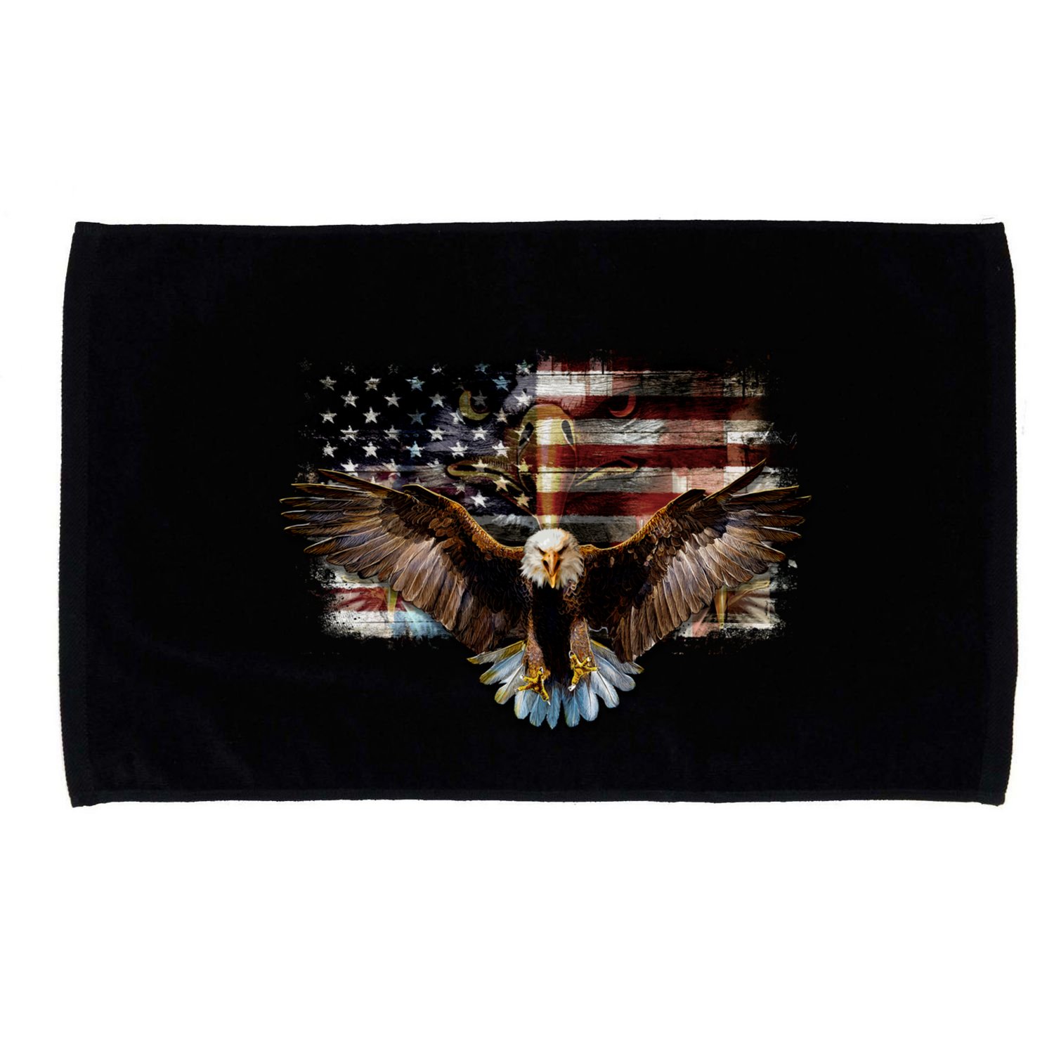 Bald Eagle 4th Of July American Usa Flag Eagle Patriotic Microfiber Hand Towel