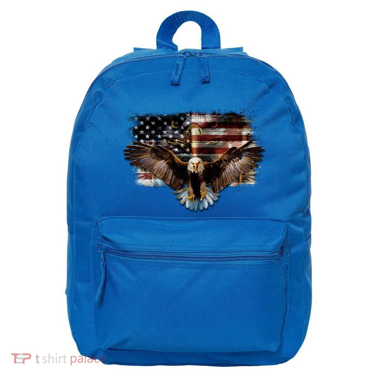 Bald Eagle 4th Of July American Usa Flag Eagle Patriotic 16 in Basic Backpack