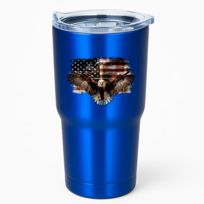 Bald Eagle 4th Of July American Usa Flag Eagle Patriotic Tumbler