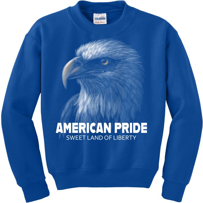 Bald Eagle American Pride Sweet Land Of Liberty Cool Gift Kids Sweatshirt