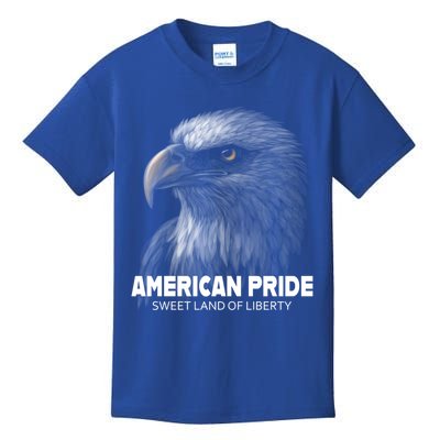 Bald Eagle American Pride Sweet Land Of Liberty Cool Gift Kids T-Shirt