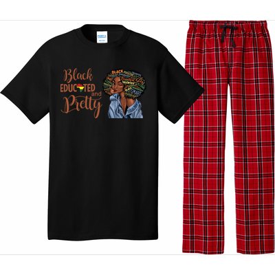 Black Educated And Pretty Gift Pajama Set