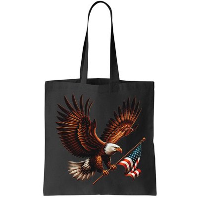 Bald Eagle American Flag 4th Of July Patriotic Man Woman Bag