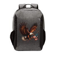 Bald Eagle American Flag 4th Of July Patriotic Man Woman Vector Backpack