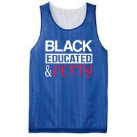 Black Educated And Petty Black Pride And Gift Mesh Reversible Basketball Jersey Tank