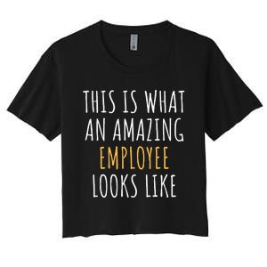 Best Employee Appreciation Thank You End Of Year Christmas Women's Crop Top Tee