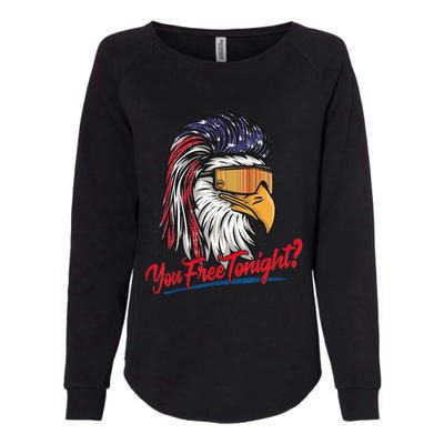 Bald Eagle American Flag You Free Tonight Happy 4th Of July Womens California Wash Sweatshirt