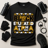 Black Educated Alpha Cooling Performance Crew T-Shirt