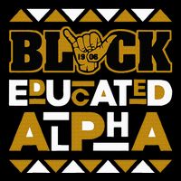 Black Educated Alpha Cooling Performance Crew T-Shirt