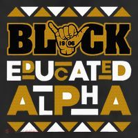 Black Educated Alpha 11oz C Handle Ceramic Mug