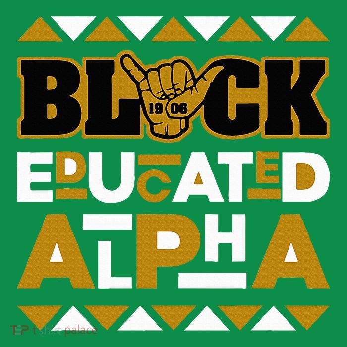 Black Educated Alpha Button