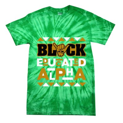Black Educated Alpha Tie-Dye T-Shirt