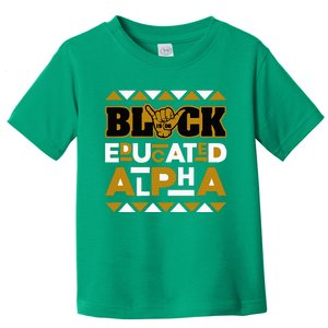 Black Educated Alpha Toddler T-Shirt