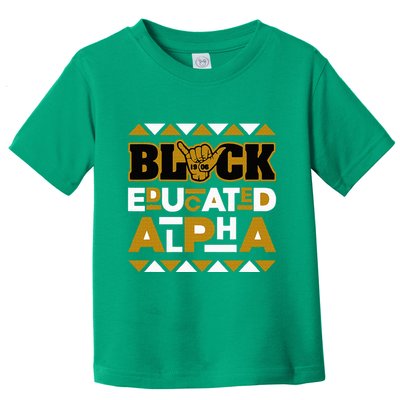 Black Educated Alpha Toddler T-Shirt