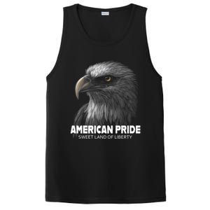 Bald Eagle American Pride Sweet Land Of Liberty Cool Gift PosiCharge Competitor Tank