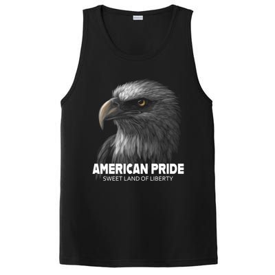 Bald Eagle American Pride Sweet Land Of Liberty Cool Gift PosiCharge Competitor Tank