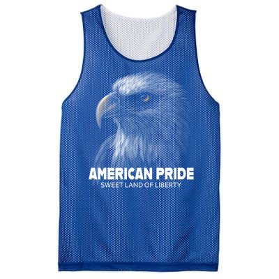 Bald Eagle American Pride Sweet Land Of Liberty Cool Gift Mesh Reversible Basketball Jersey Tank