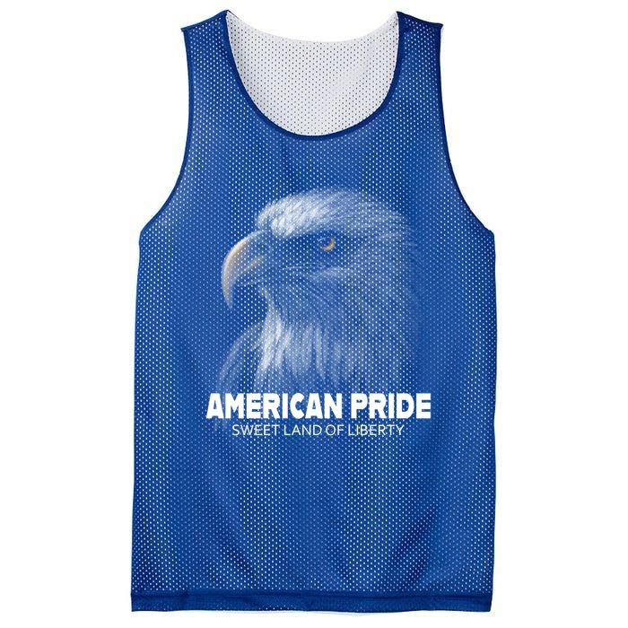 Bald Eagle American Pride Sweet Land Of Liberty Cool Gift Mesh Reversible Basketball Jersey Tank