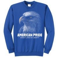 Bald Eagle American Pride Sweet Land Of Liberty Cool Gift Tall Sweatshirt