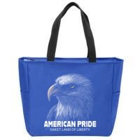 Bald Eagle American Pride Sweet Land Of Liberty Cool Gift Zip Tote Bag