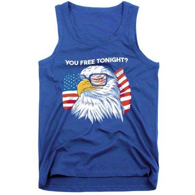 Bald Eagle American Flag You Free Tonight Gift Tank Top