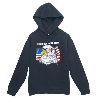 Bald Eagle American Flag You Free Tonight Gift Urban Pullover Hoodie