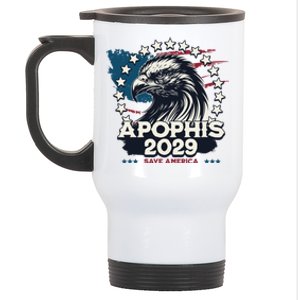 Bald Eagle Asteroid 99942 Apophis 2029 Save America Meaningful Gift Stainless Steel Travel Mug