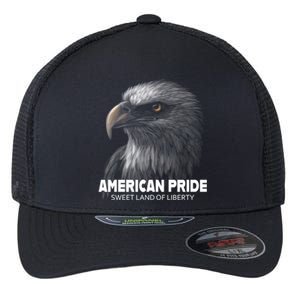 Bald Eagle American Pride Sweet Land Of Liberty Cool Gift Flexfit Unipanel Trucker Cap