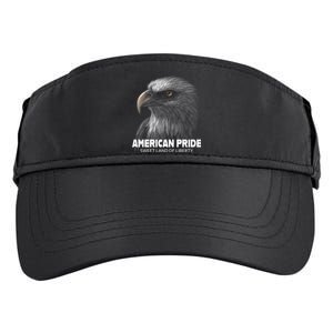 Bald Eagle American Pride Sweet Land Of Liberty Cool Gift Adult Drive Performance Visor