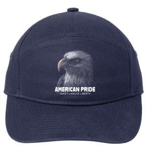 Bald Eagle American Pride Sweet Land Of Liberty Cool Gift 7-Panel Snapback Hat