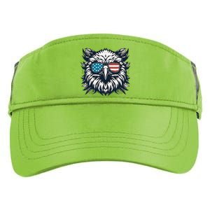 Bald Eagle American Usa 4th Of July Patriotic Funny Eagle Adult Drive Performance Visor