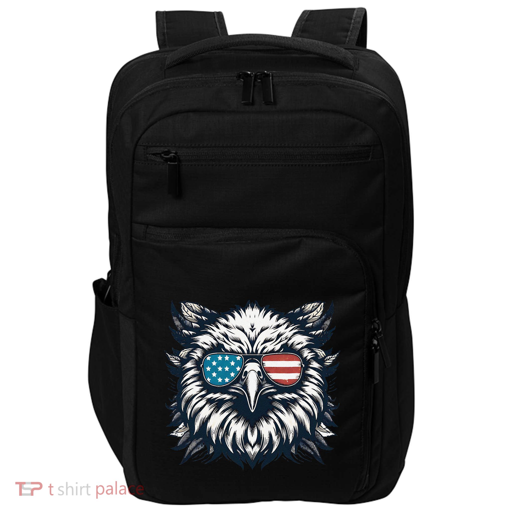 Bald Eagle American Usa 4th Of July Patriotic Funny Eagle Impact Tech Backpack