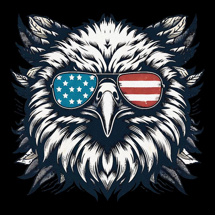 Bald Eagle American Usa 4th Of July Patriotic Funny Eagle Sustainable Bucket Hat