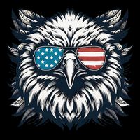 Bald Eagle American Usa 4th Of July Patriotic Funny Eagle 7-Panel Snapback Hat