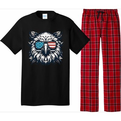 Bald Eagle American Usa 4th Of July Patriotic Funny Eagle Pajama Set