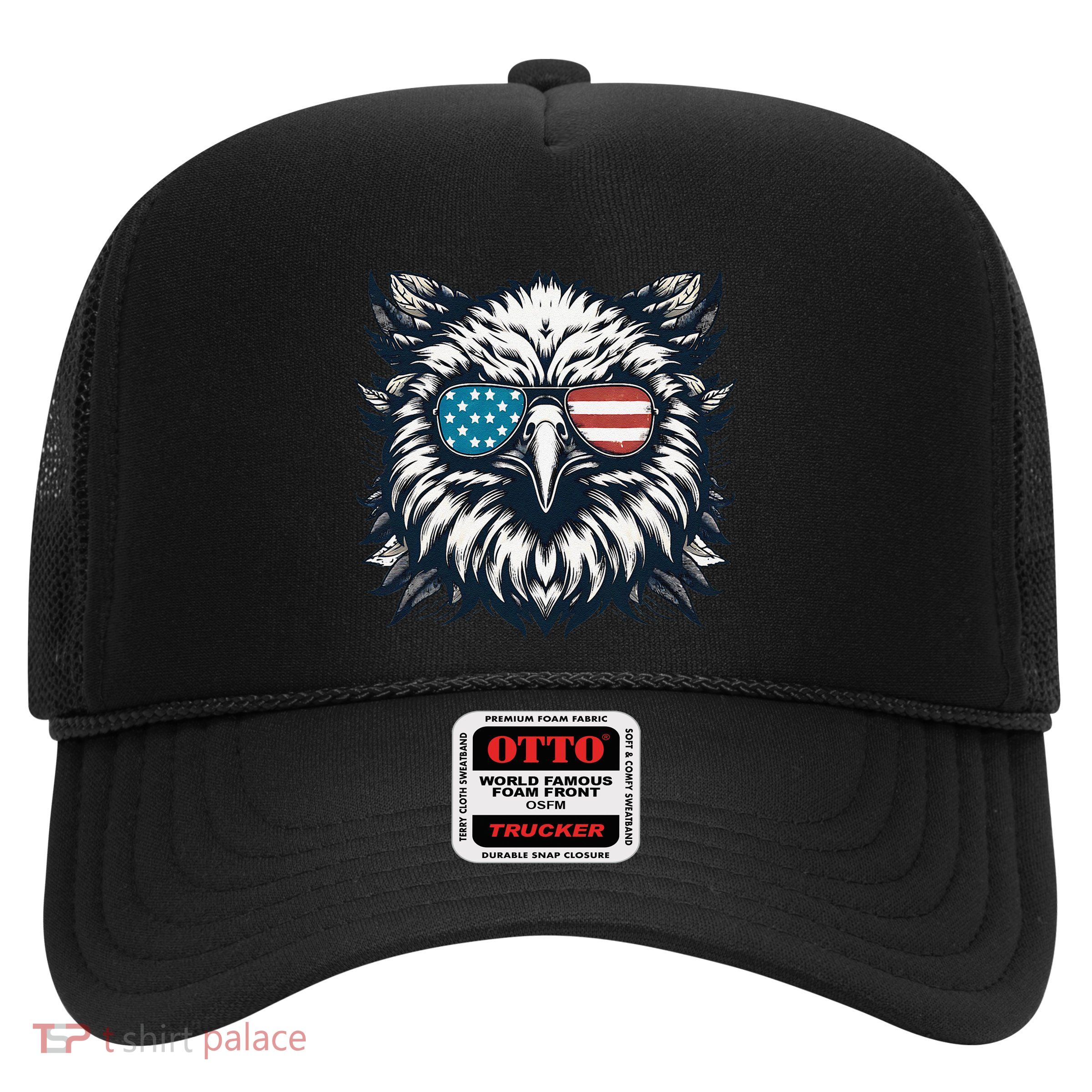 Bald Eagle American Usa 4th Of July Patriotic Funny Eagle Trucker Hat