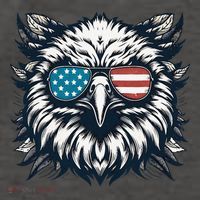 Bald Eagle American Usa 4th Of July Patriotic Funny Eagle Vector Backpack