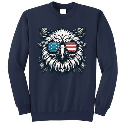 Bald Eagle American Usa 4th Of July Patriotic Funny Eagle Sweatshirt