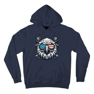 Bald Eagle American Usa 4th Of July Patriotic Funny Eagle Tall Hoodie