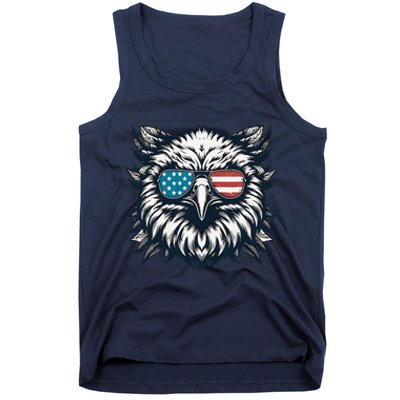 Bald Eagle American Usa 4th Of July Patriotic Funny Eagle Tank Top