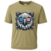 Bald Eagle American Usa 4th Of July Patriotic Funny Eagle Cooling Performance Crew T-Shirt
