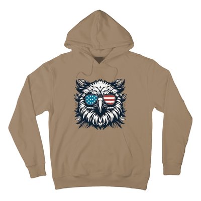 Bald Eagle American Usa 4th Of July Patriotic Funny Eagle Hoodie