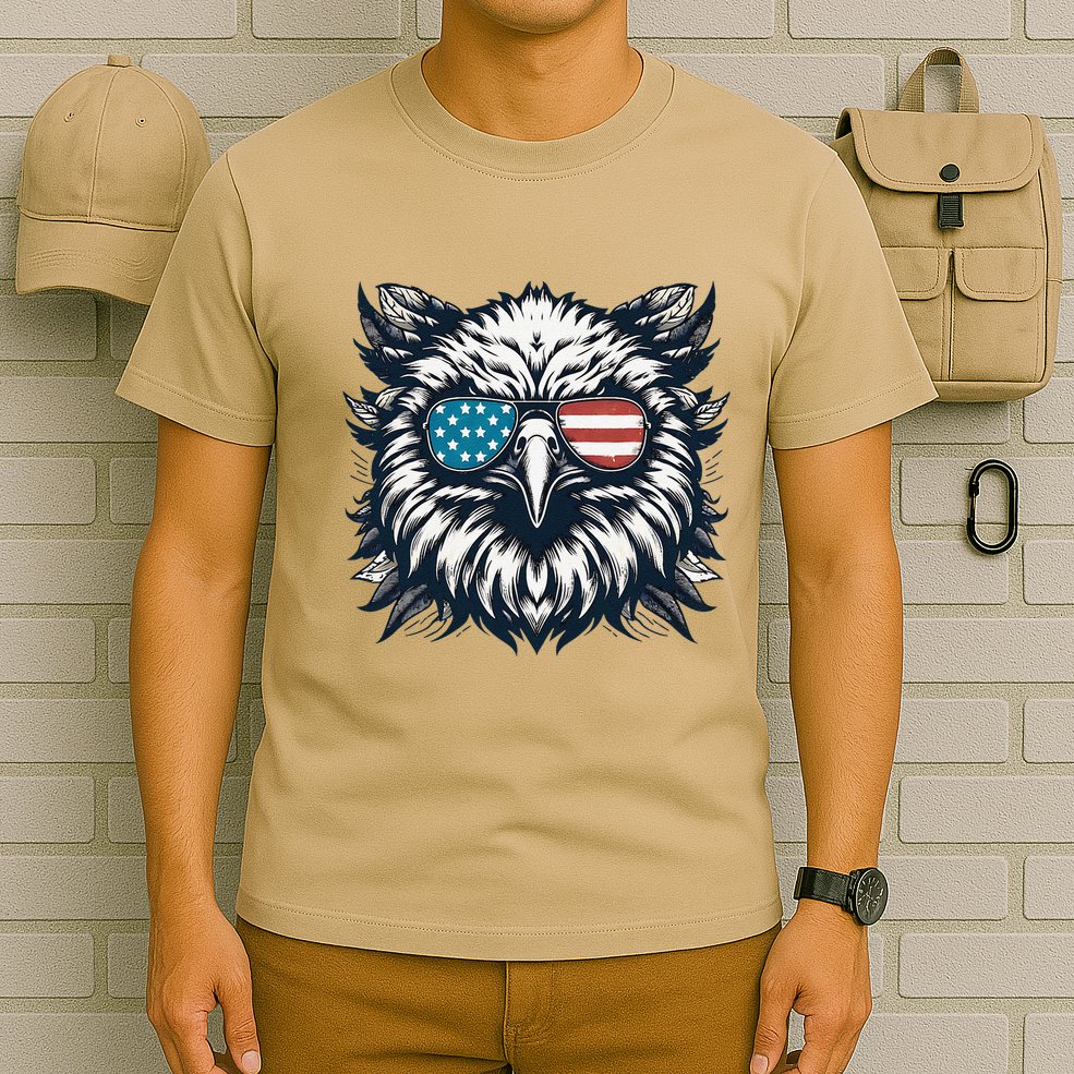 Bald Eagle American Usa 4th Of July Patriotic Funny Eagle T-Shirt